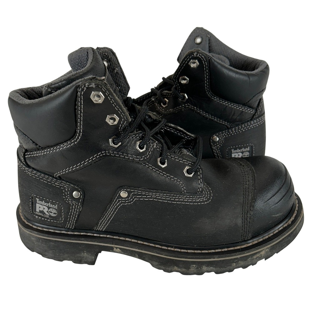 Timberland PRO Men's 53525 Steel Trax 6" Steel-Toe Boot Mens 9 Black